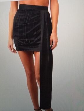 NONCHALANT LABEL Viola Satin Miniskirt Size XS $297